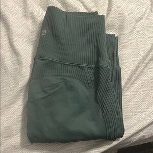 Peloton Women's Ribbed Leggings - Forest Green